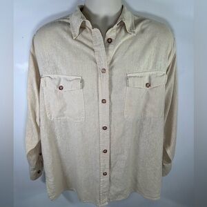 Vintage Express Jeans men’s silk shirt size large